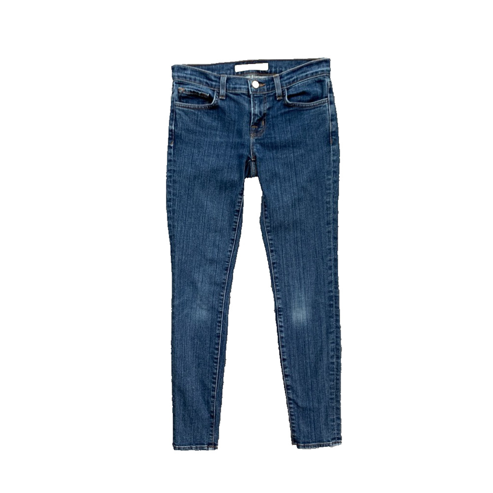 J Brand Jeans Womens 25 Blue Denim Jasper Skinny Low Rise 5 Pocket Ankle Stretch